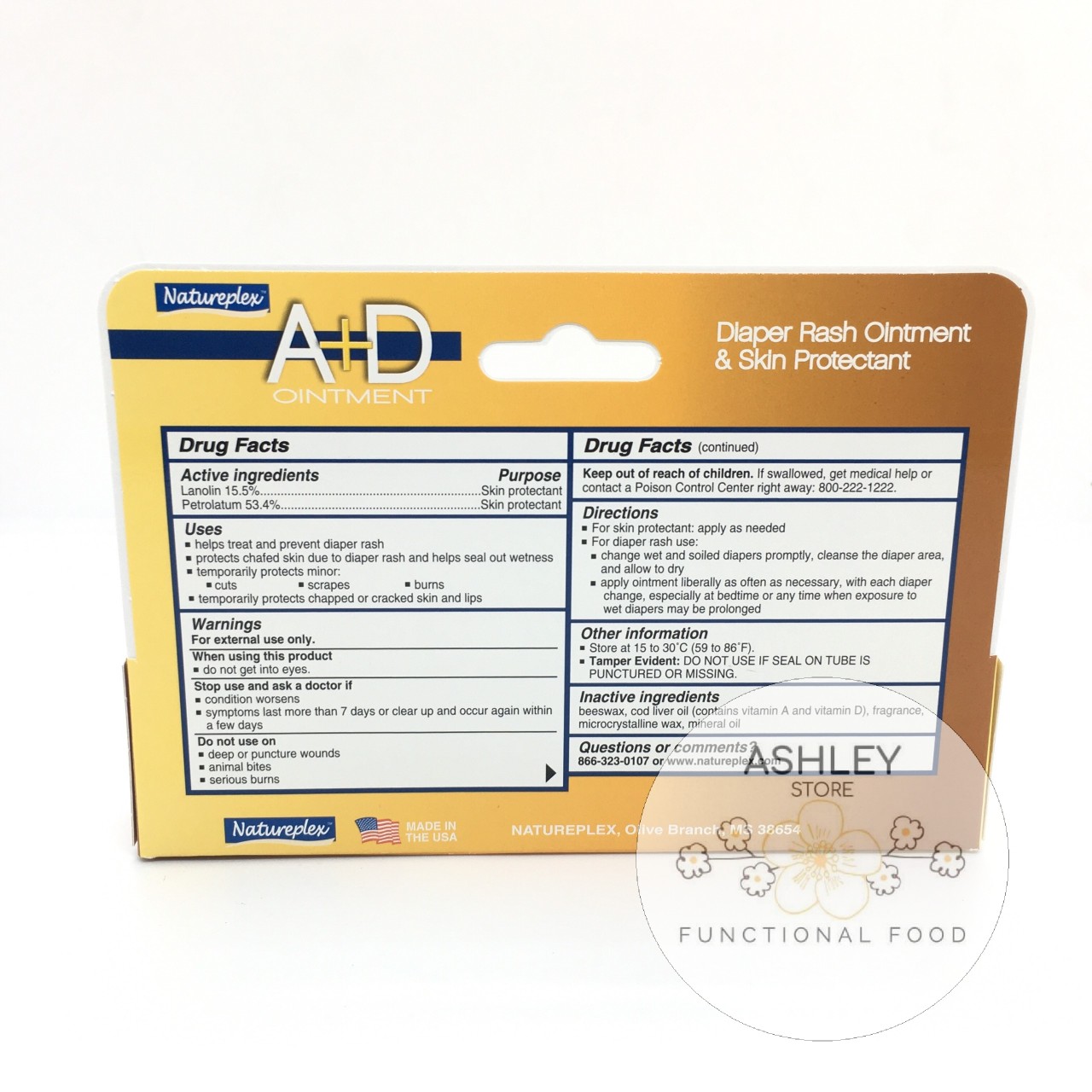 Kem Chống Hăm A-D Ointment NATURE PLEX (Tuýp 42.5gr) - USA