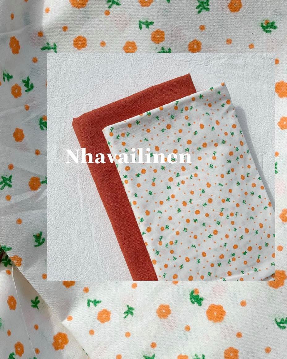 [HCM]Vải cotton hoa cam