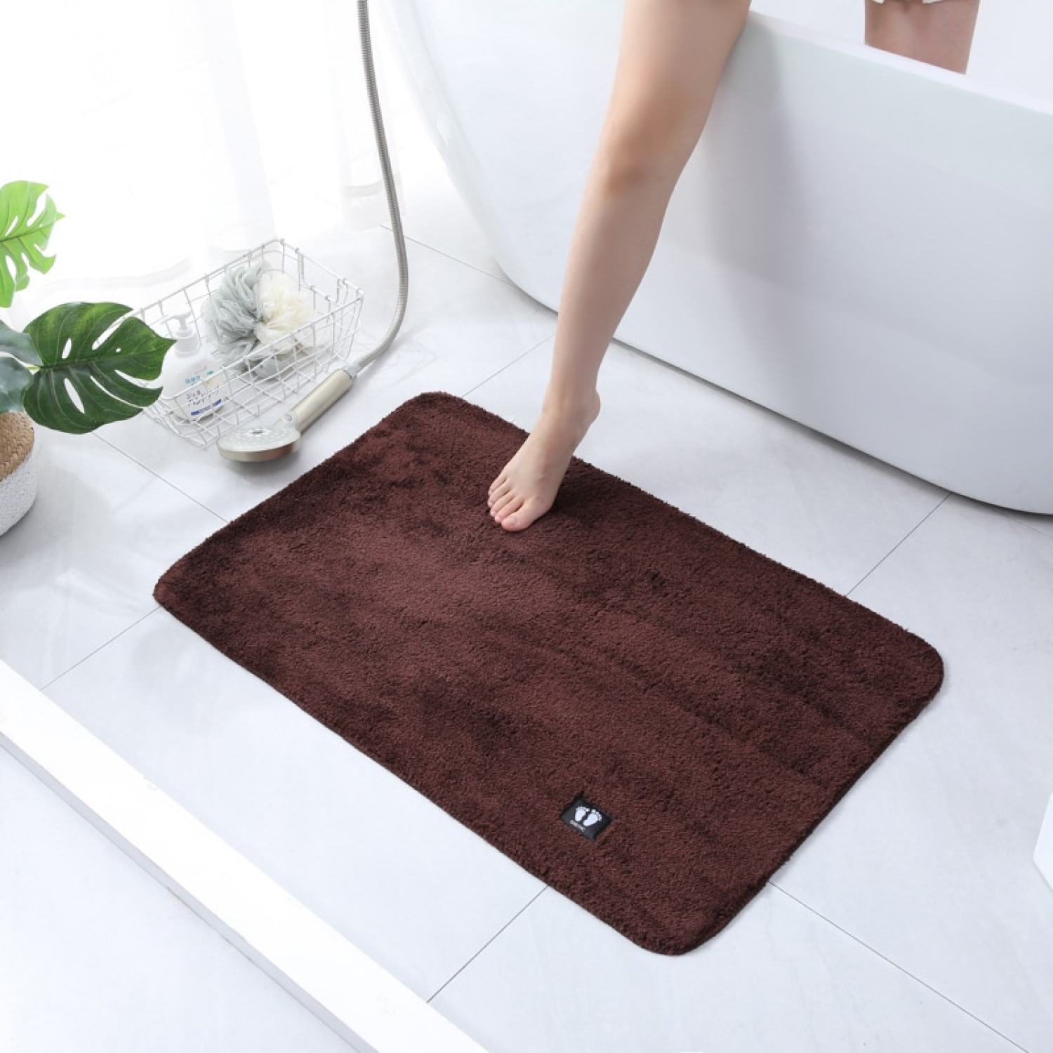 [FREESHIP ❤️] Thảm Lau Chân Nỉ - Chống Trượt, Siêu Thấm Hút Đế Cao Su Cao Cấp Lông Mịn Dày Dặn 40x60cm - Hàng lᴏại 1