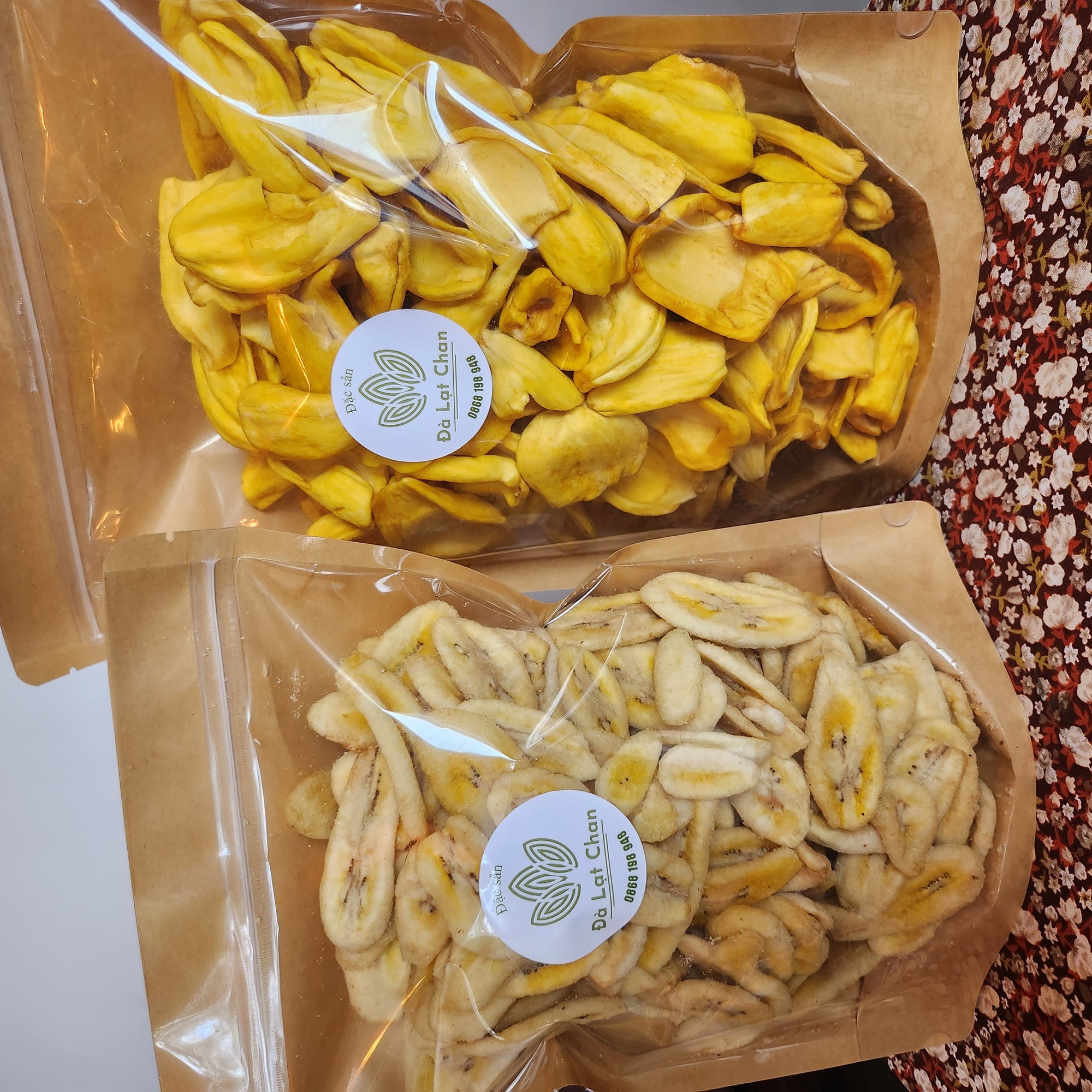 Combo 500gr mít sấy & 500gr chuối sấy- đặc sản đà lạt chan
