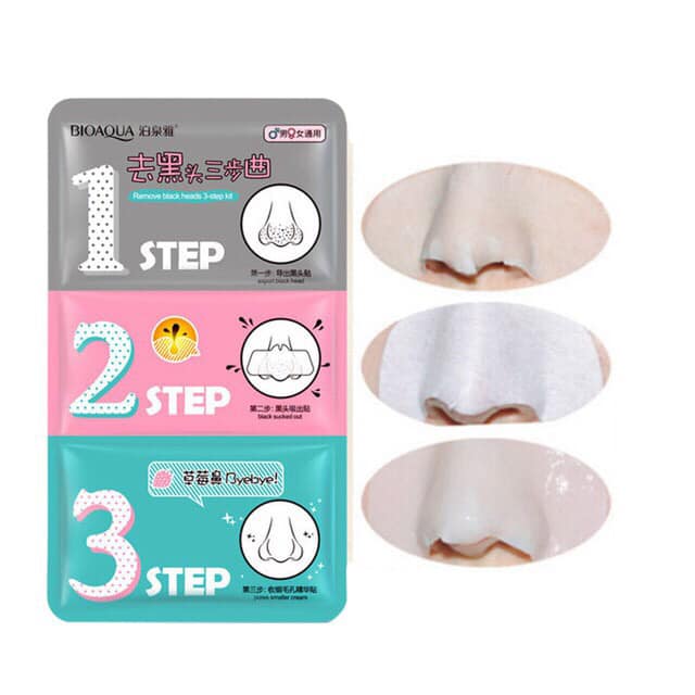 [HCM]Mặt nạ gel lột mụn mũi 3 bước