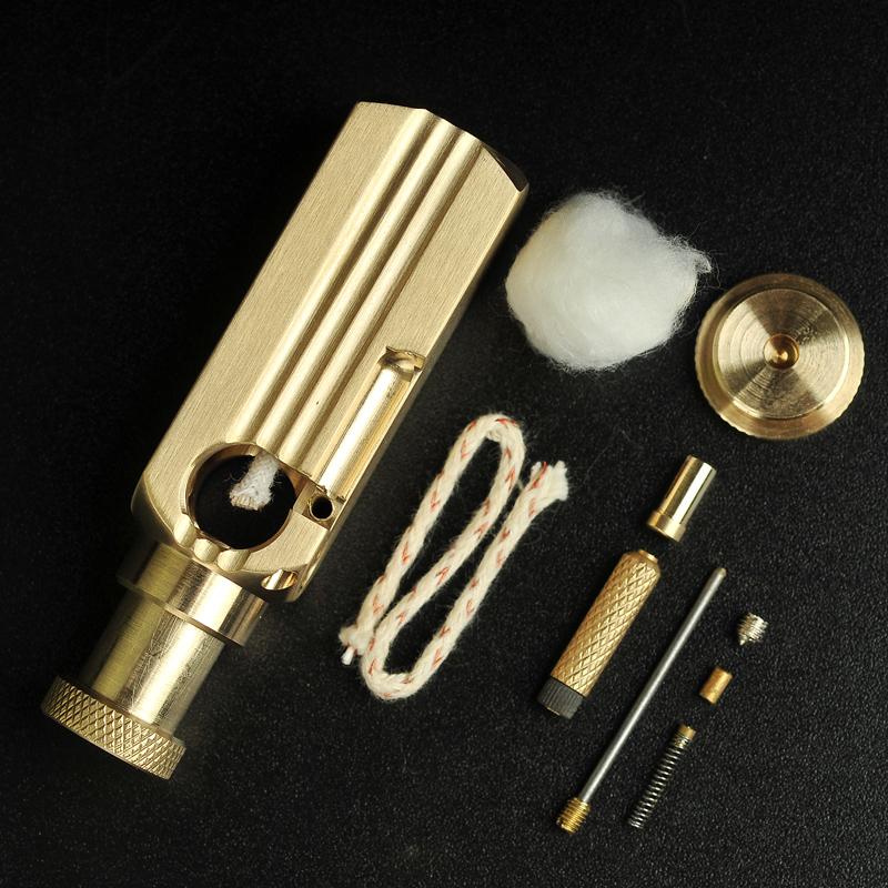 Hộp Quẹt Bật Lửa Xăng Đá Được Làm Bằng Đồng Thau Đánh Lửa Tốt  TC01 (KHÔNG CHỨA XĂNG GAS)