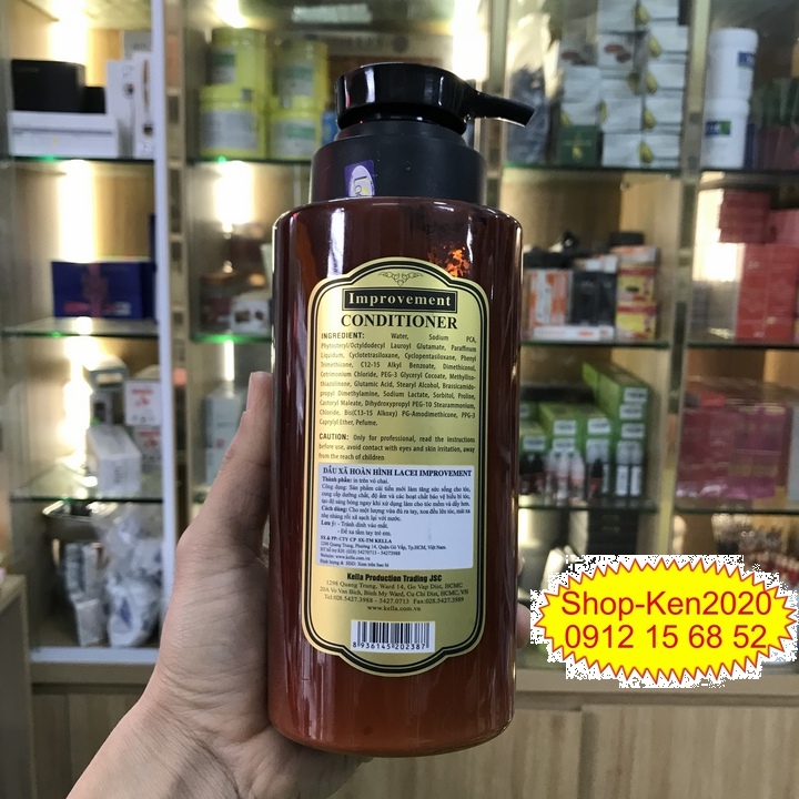 Cặp dầu gội & xả Lacei Improvement 750ml x2