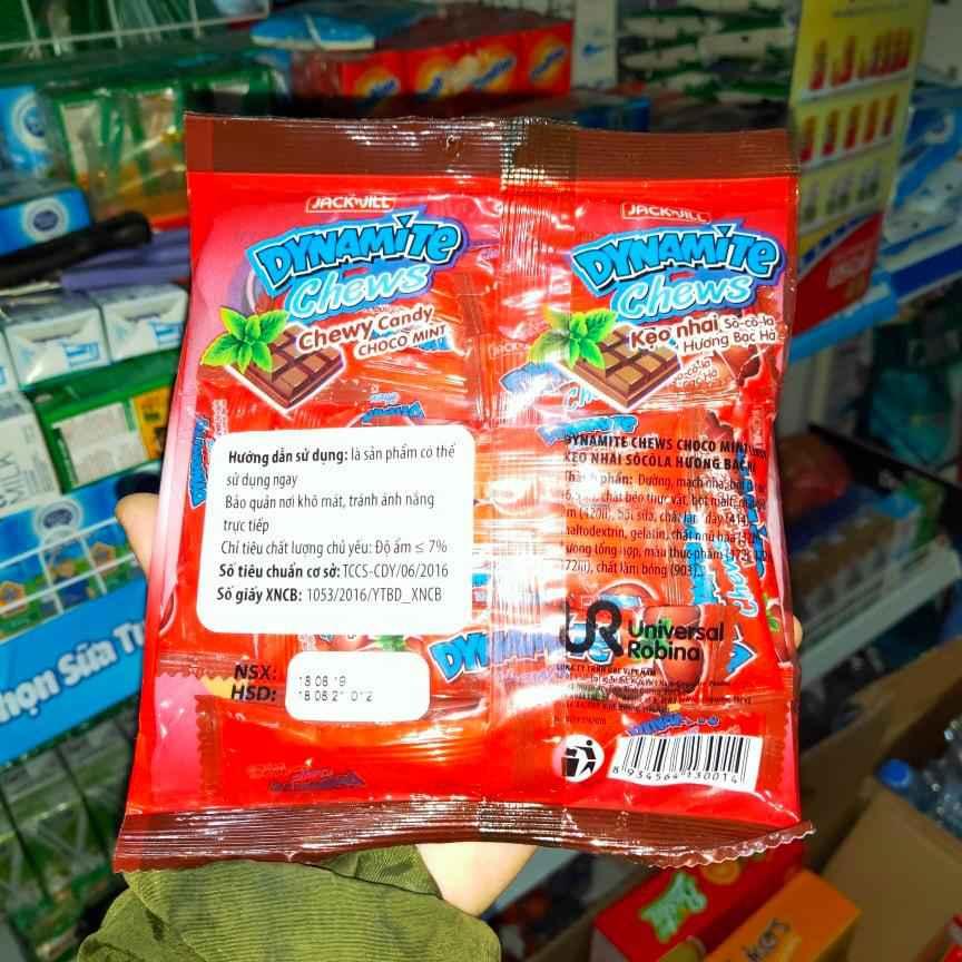 Kẹo socola Dynamite Chews hương bạc hà gói 125g