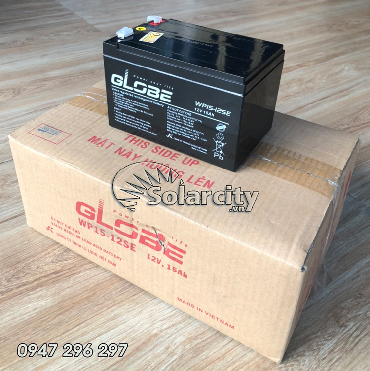 Ắc quy Globe 12V- 15Ah (WP15-12SE)