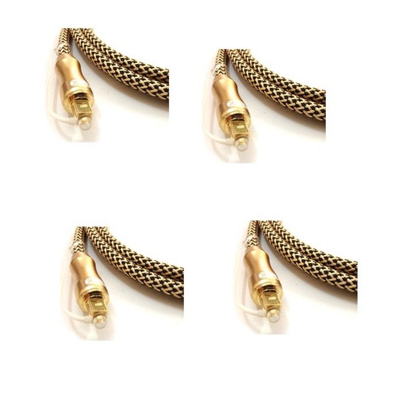 Cáp quang âm thanh 24k Toslink Optical 3m Vàng đồng