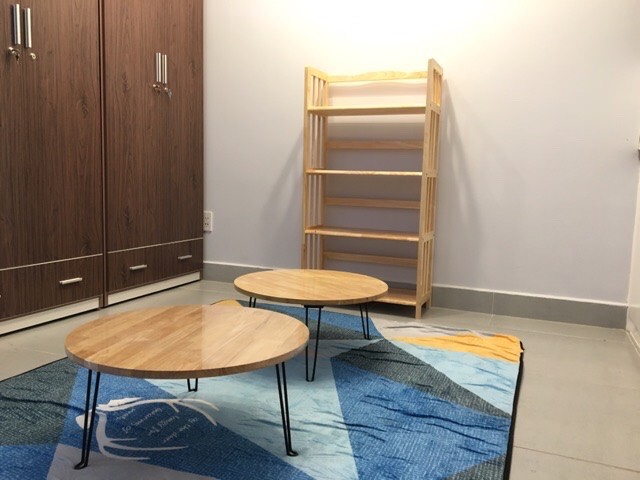 [HCM]Bàn Tròn Gỗ Cao Su (DK 59cm)