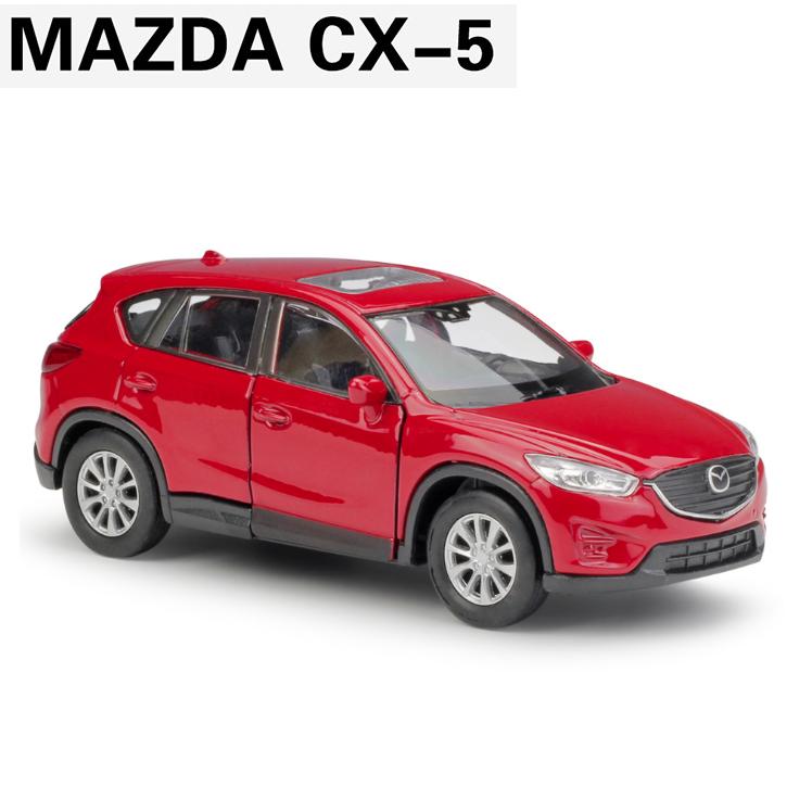 Mô hình xe ô tô Mazda CX5 tỉ lệ 1:36 xe bằng sắt chạy cót mở 2 cửa trước Đồ chơi trẻ em