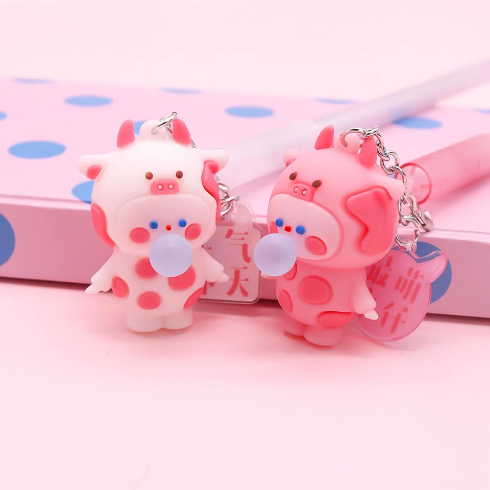 BÚT BI NƯỚC BÉ BÒ SỮA THỔI BÓNG SIÊU CUTE