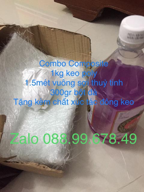 Composite vá vỏ lãi, ghe tàu, cano