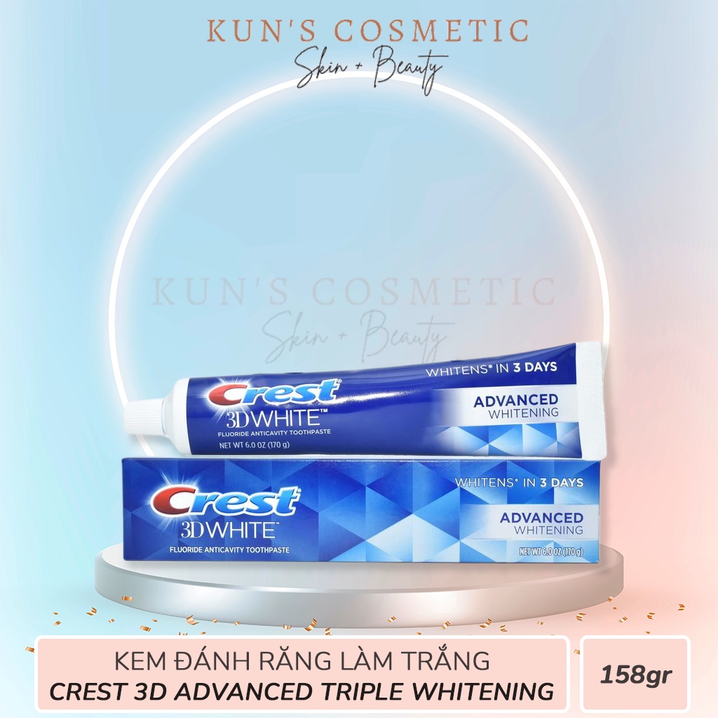Kem Đánh Răng Làm Trắng Crest 3D Advanced Triple Whitening