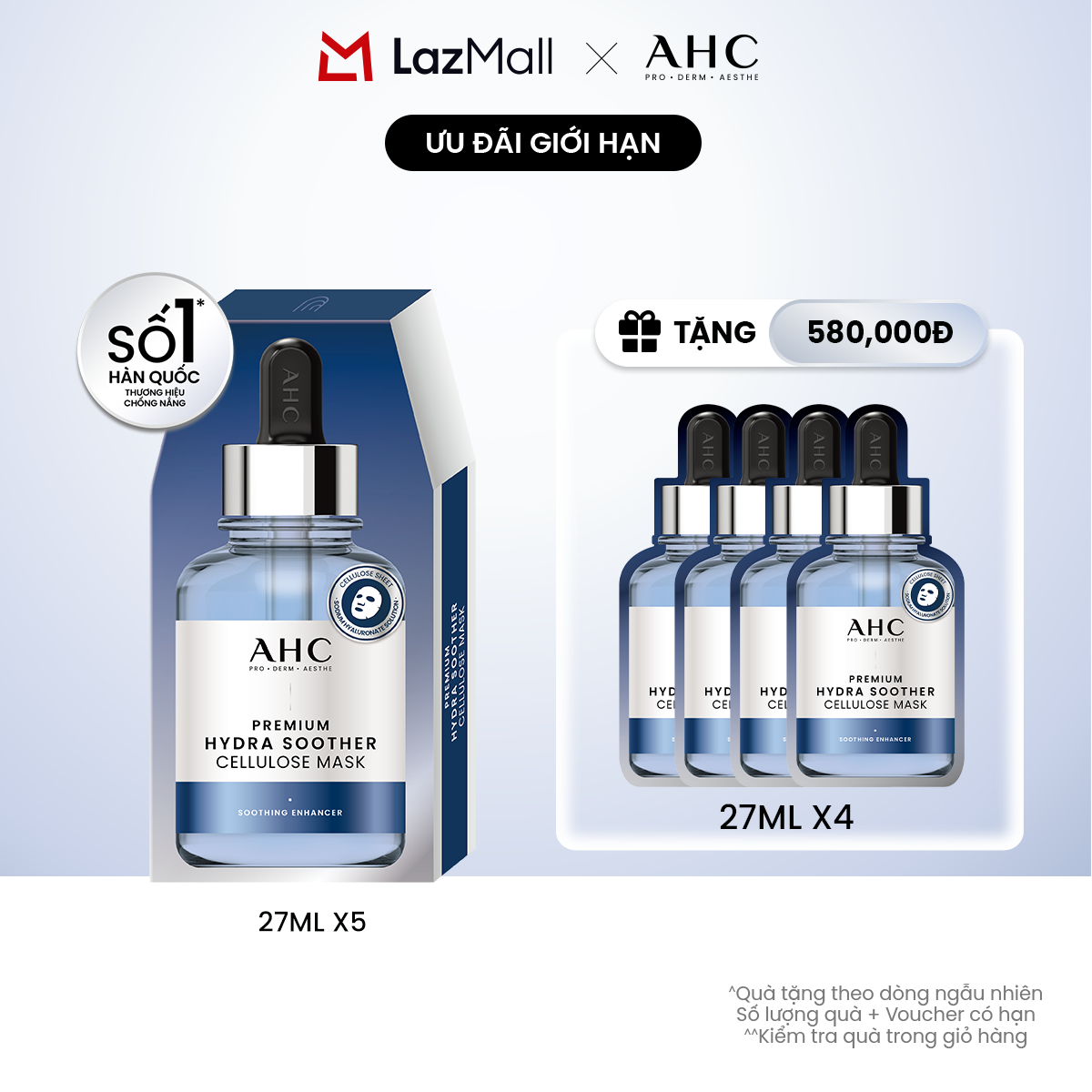 Hộp 5 mặt nạ miếng mặt nạ dưỡng&hellip;