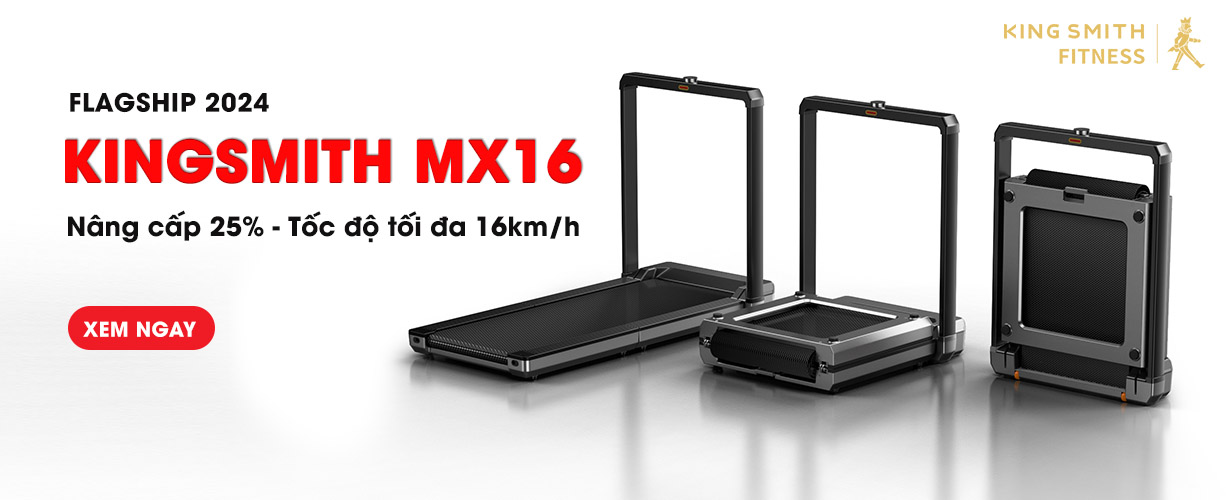 Máy Chạy Bộ Gấp Gọn KingSmith MX16 Tốc Độ Chạy 16Km/h