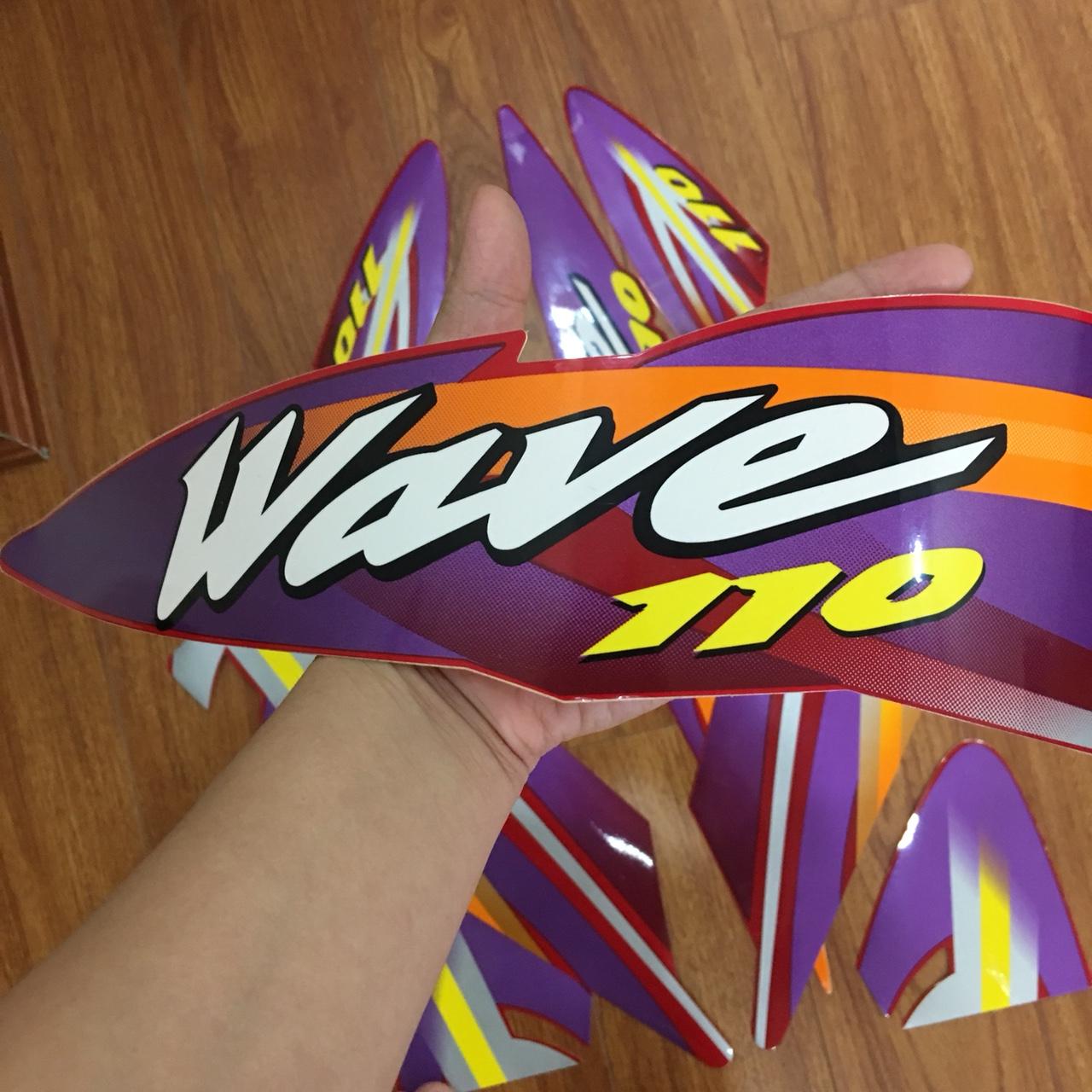 Bộ tem dán xe Wave 110