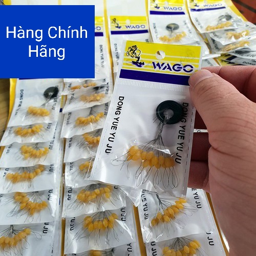 COMBO 5 VỈ HẠT CHẶN PHAO CÂU(12 hạt màu đen)