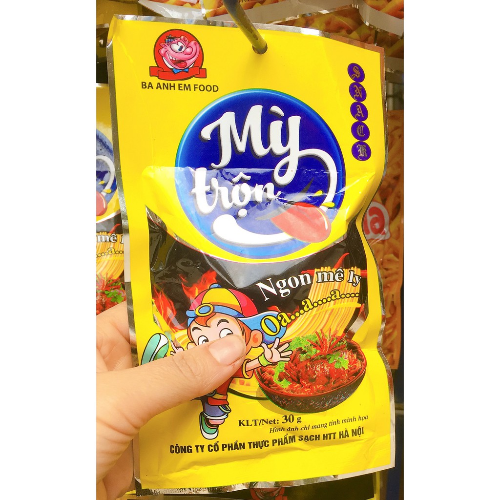 (Giảm 20K Ship Đơn 49K) Combo 10 gói snack mỳ trộn đồ ăn vặt siêu ngon