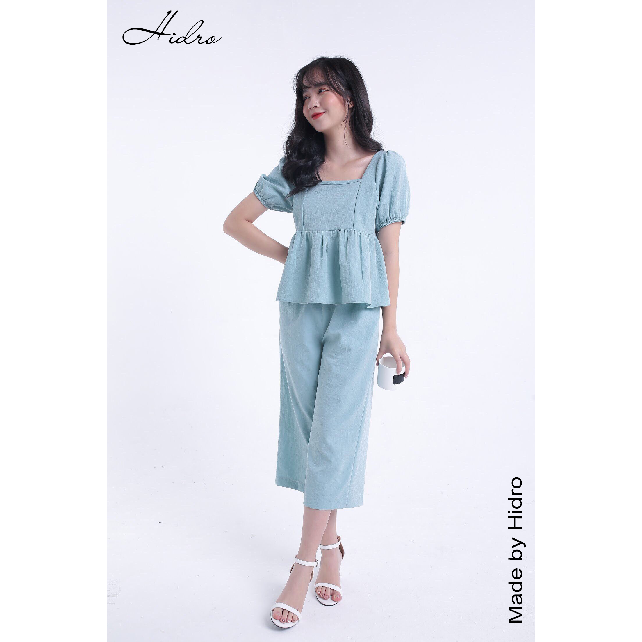 Set áo đũi HIDRO tay bồng quần lửng