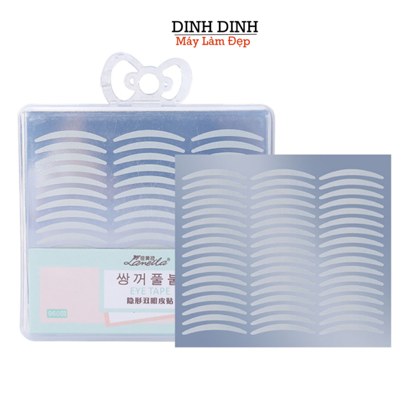 1 vỉ (48 miếng) dán mí, kích mí trong suốt, dán kích mí tạo 2 mí không lộ sẵn keo Dinh Din