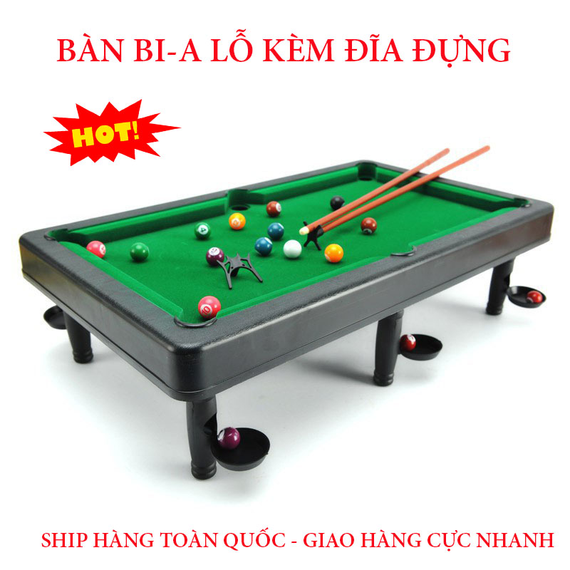 Bộ Bàn Bi-a Mini Cho Trẻ Em Cao Cấp- Bàn Bi-a 6 Lỗ Có Kèm Đĩa Hứng Bóng - Khơi Dậy Trí Thông Minh Của Bé - Trò Chơi Tương Tác Trò Chơi Giáo Dục Giữa Cha Mẹ Và Bé Yêu