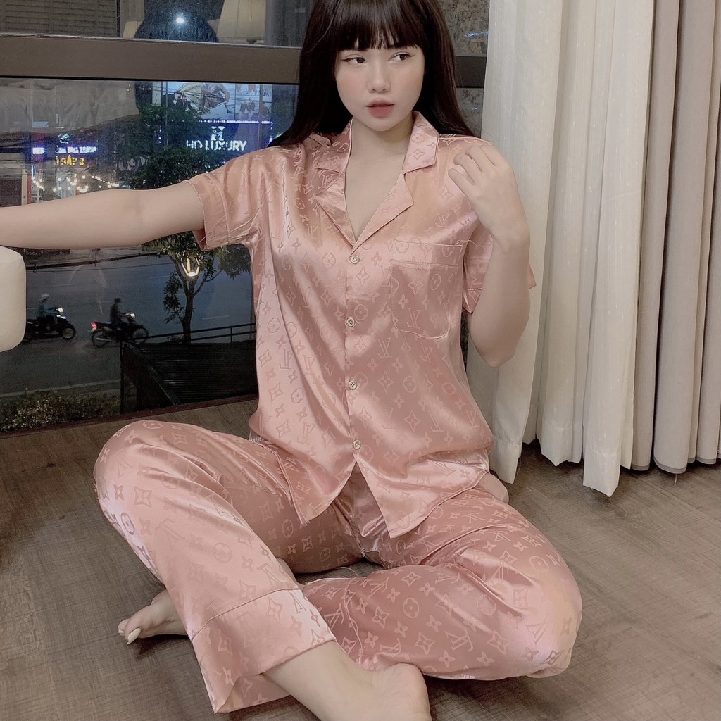 Bộ lụa gấm ❤️ Tay ngắn chất liệu Gấm tơ cao cấp [KÈM ẢNH +VIDEO]