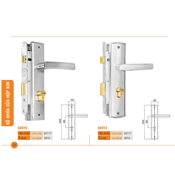 Khóa cửa gỗ Việt Tiệp 04919