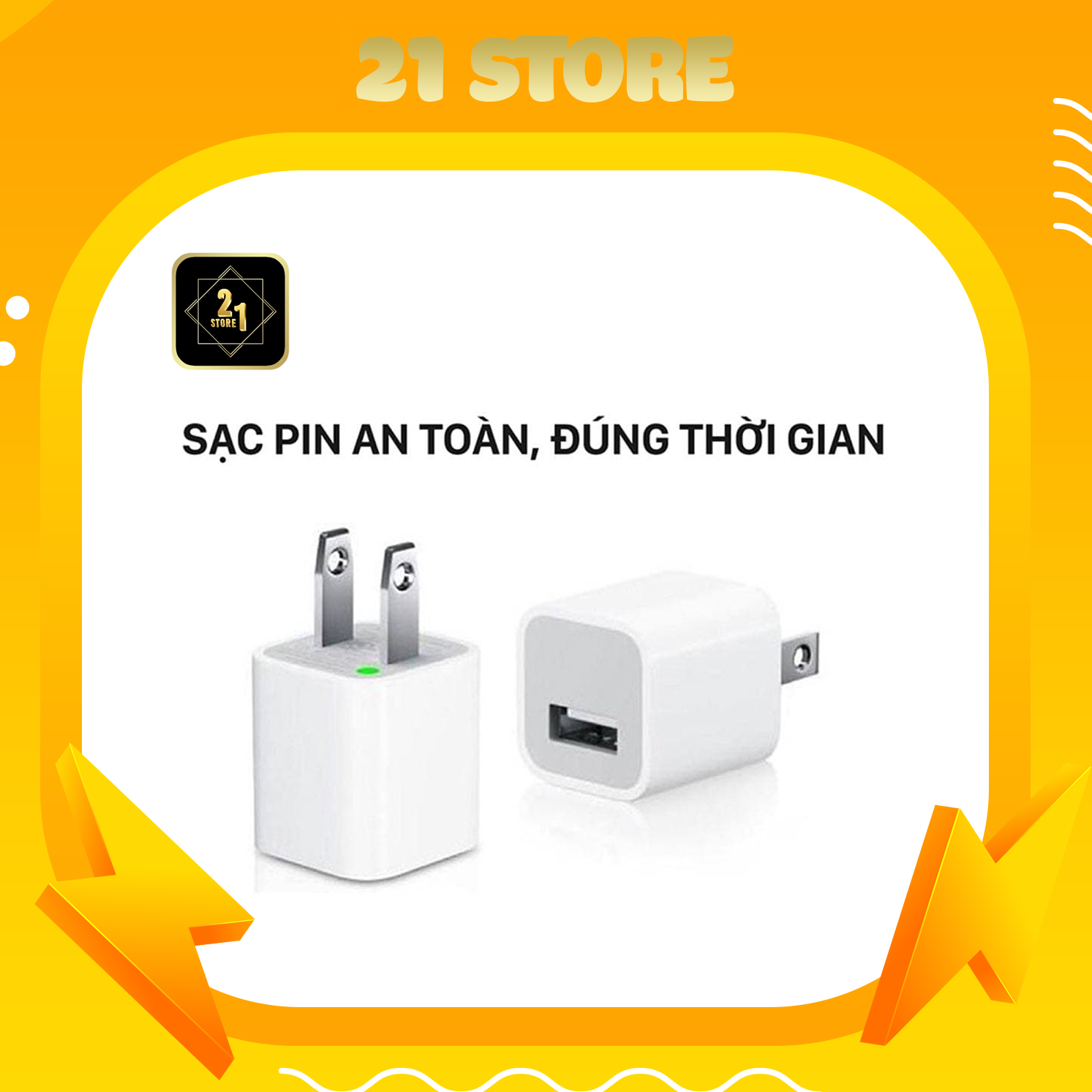 Củ sạc iphone 5w linh kiện
