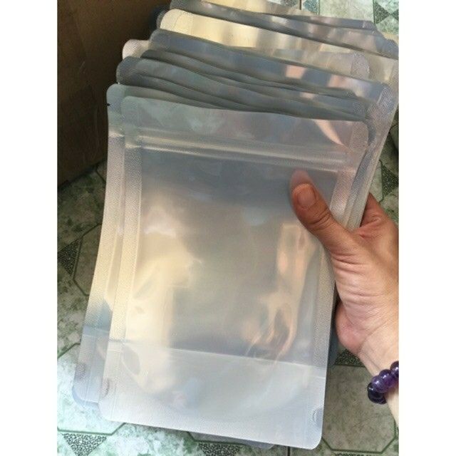TÚI ZIP BẠC-1 mặt trong,1 mặt bạc