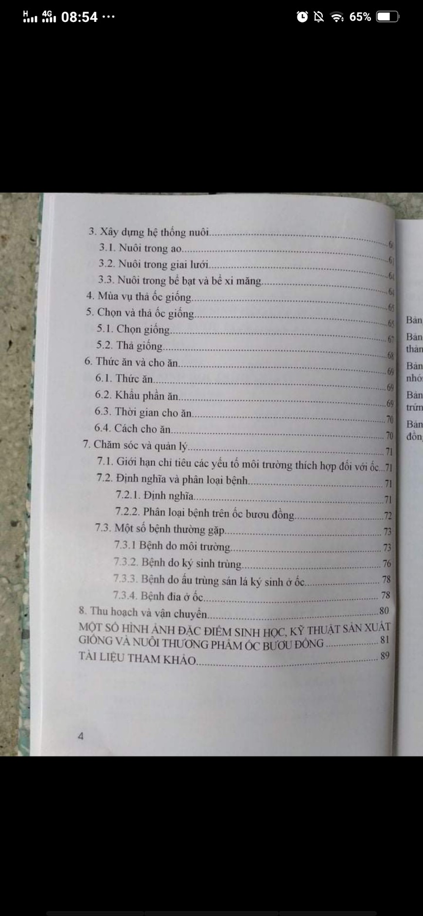 Sách nuôi ốc bươu đen (photo copy trắng đen)