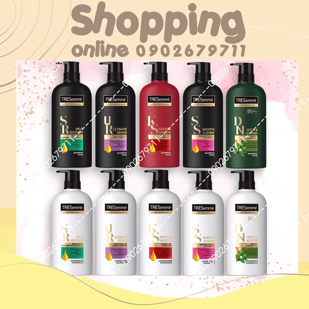 Combo Dầu Gội và Dầu Xả Tresemme Thái Lan