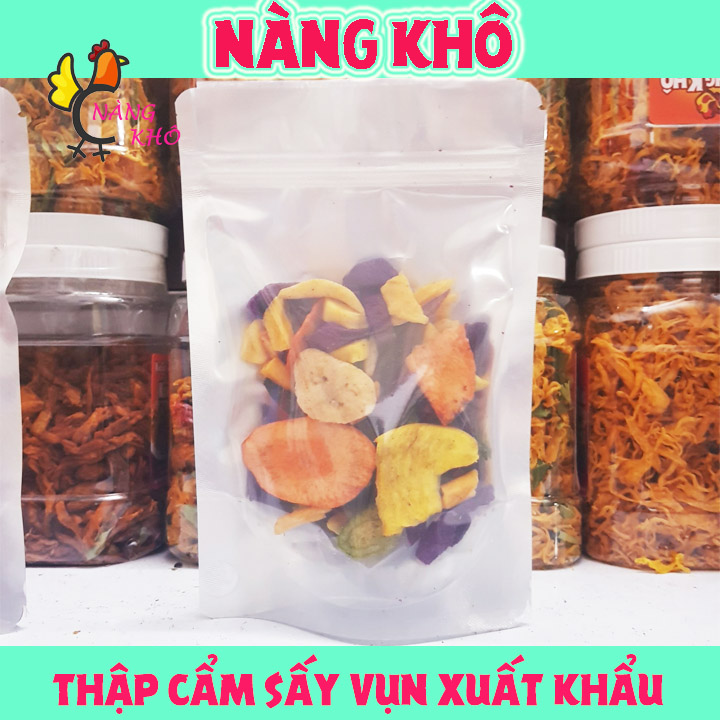 Trái Cây Sấy ( Thập Cẩm Sấy hàng vụn loại ngon đủ 10 vị ) - 100Gr | Đồ ăn vặt Nàng Khô