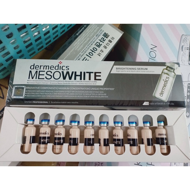 [Lẻ 1 ống] Serum Cấy Phấn Trắng Da Meso White Hàn Quốc