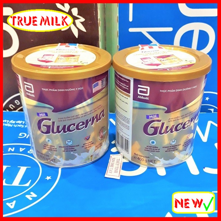 Sữa bột Glucerna 400g hương Vani - Mẫu Mới (2 Lon) - Sua glucerna - sua tieu duong - glucerna 400g - glucerna hương vani - glucerna vani - sua abbott