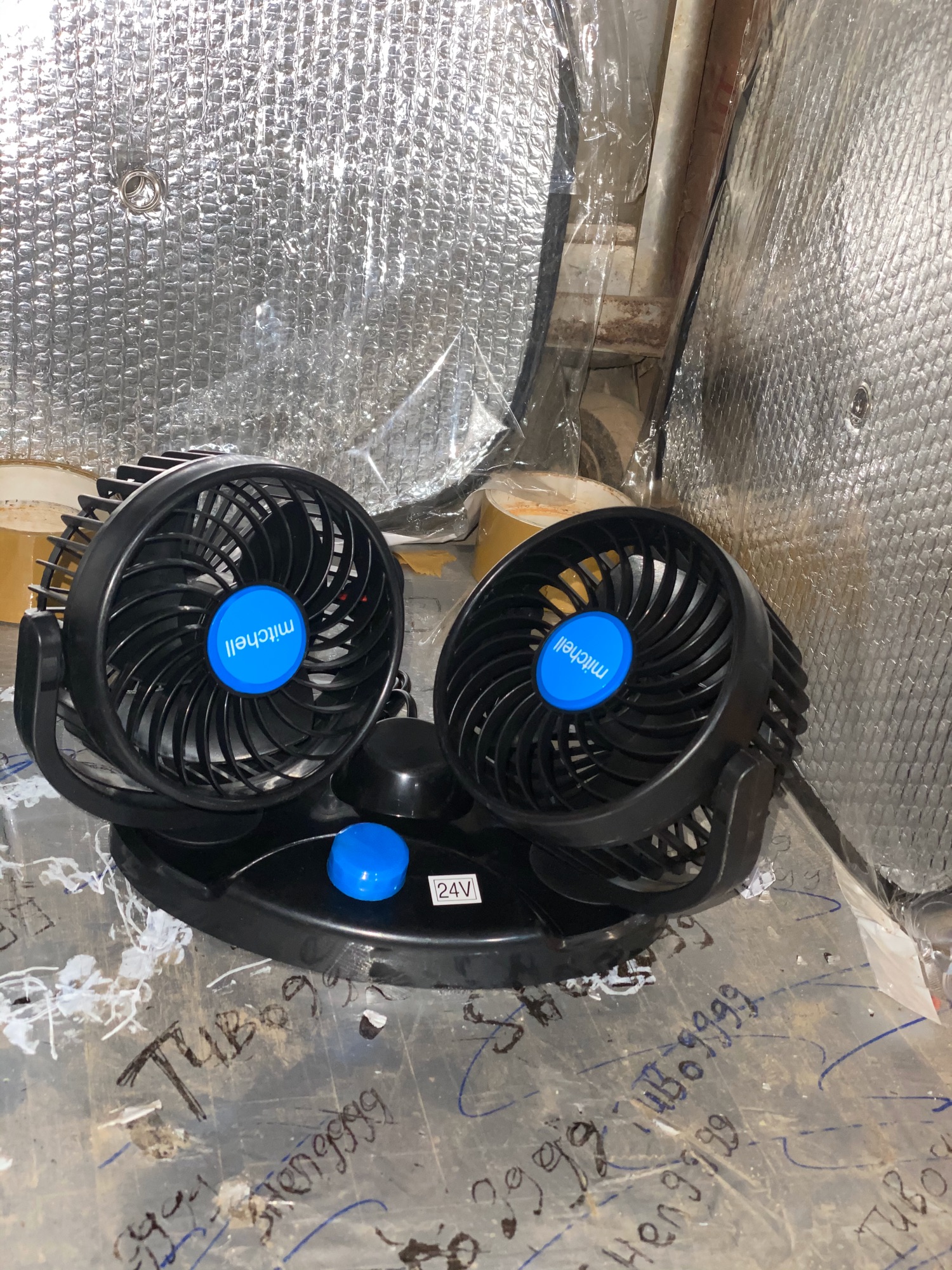 Quạt đôi to 24v