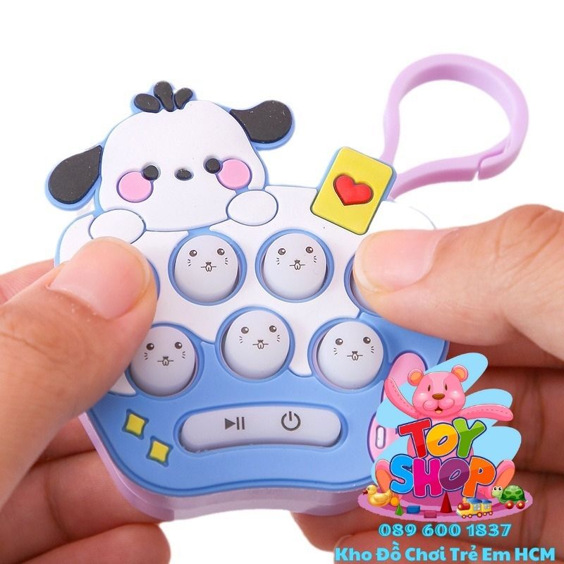 (Sỉ) Móc Khoá Pop It Có Game Đập Chuột – Đồ Chơi Pop It Cho Bé(147)