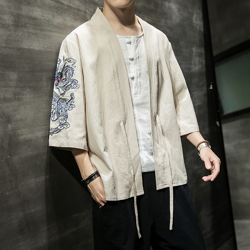 Áo Cardigan Kimono Nhật Bản tại trang phục Samurai nam haori Yukata trang phục áo khoác kimono Áo Kimono nam Áo khoác Yukata haori.