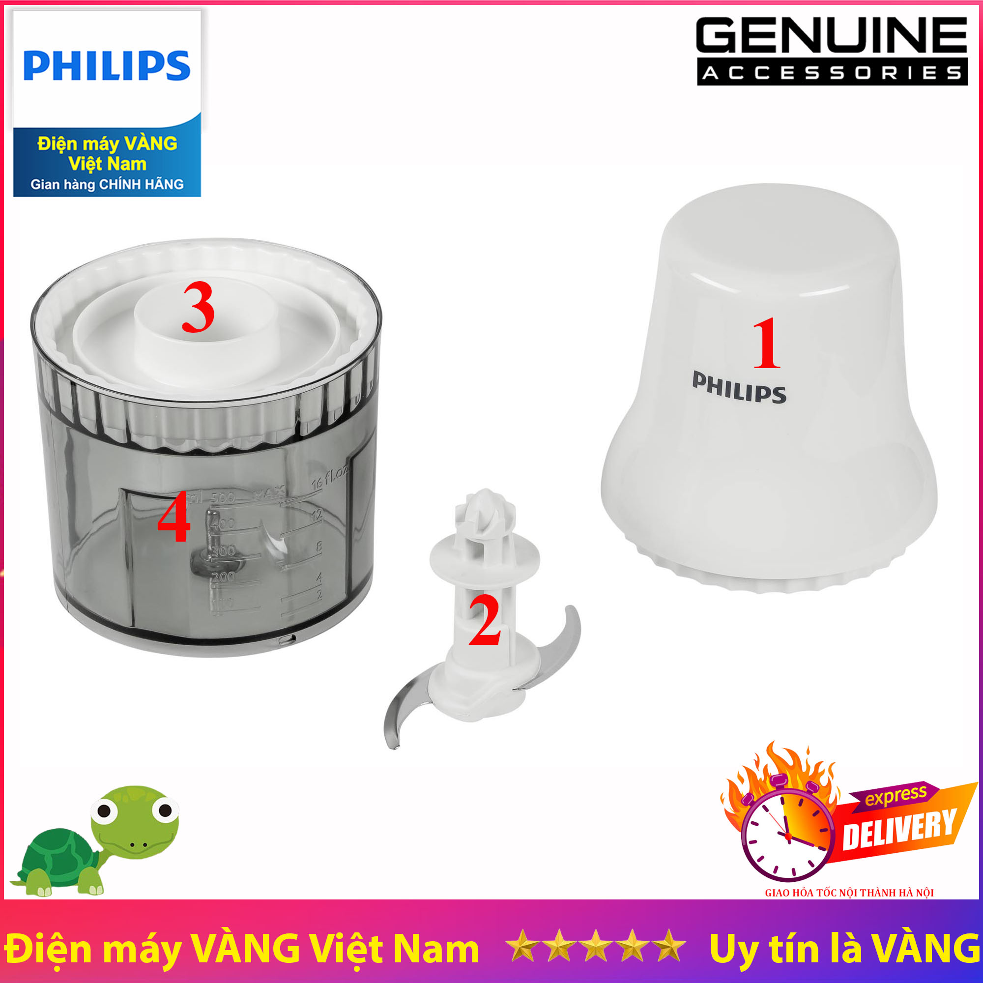 Linh kiện phụ kiện máy xay thịt Philips HR1393