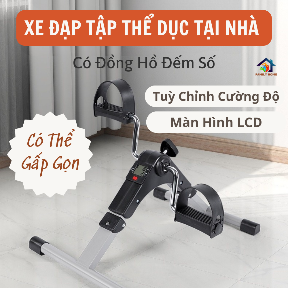 Xe đạp thể thao gấp gọn mini Tại Nhà Có Đồng Hồ Đếm Số Giúp Tăng Cường Sức Khỏe, Eo Thon, Dáng Gọn, Cơ Thể Dẻo Dai xe đạp xe đạp thể thao xe đạp tập thể dục tại nhà xe dap xe đạp gấp xe đạp thể dục tại nhà xe đạp thể dục