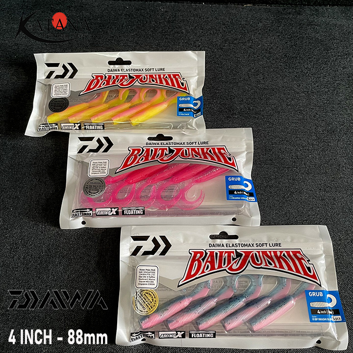 Mồi mềm Daiwa Bait Junkie 2.5 - 4 inch GRUB