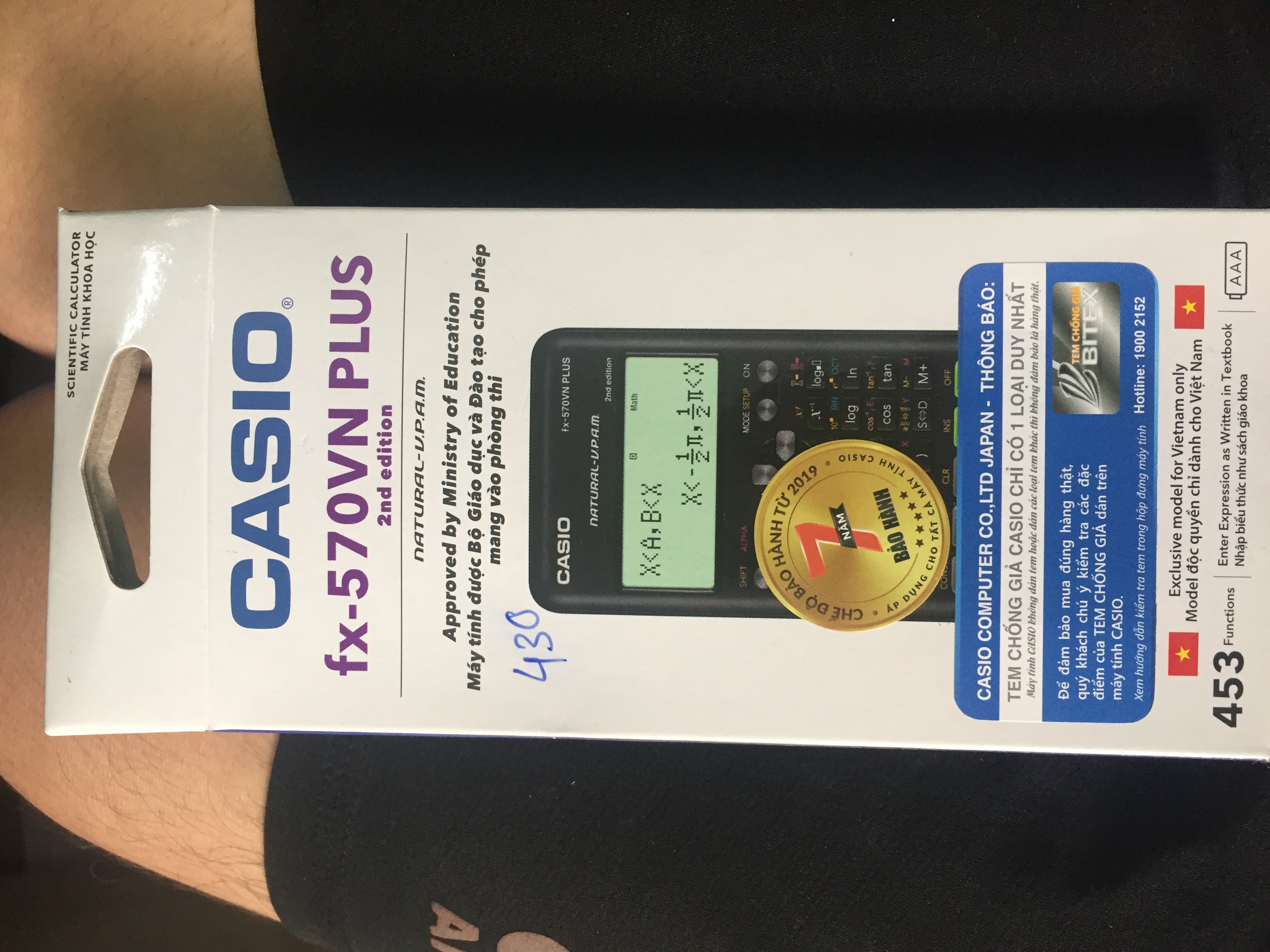 Máy tính casio 570vn plus (Chính hãng BH 7 năm)