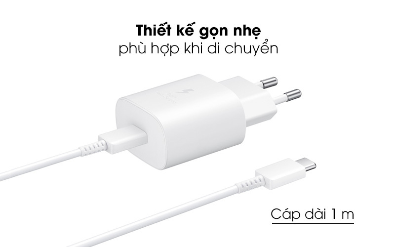 Sạc nhanh SAMSUNG 25W zin (Kèm cáp SS 2 đầu type C ZIN)