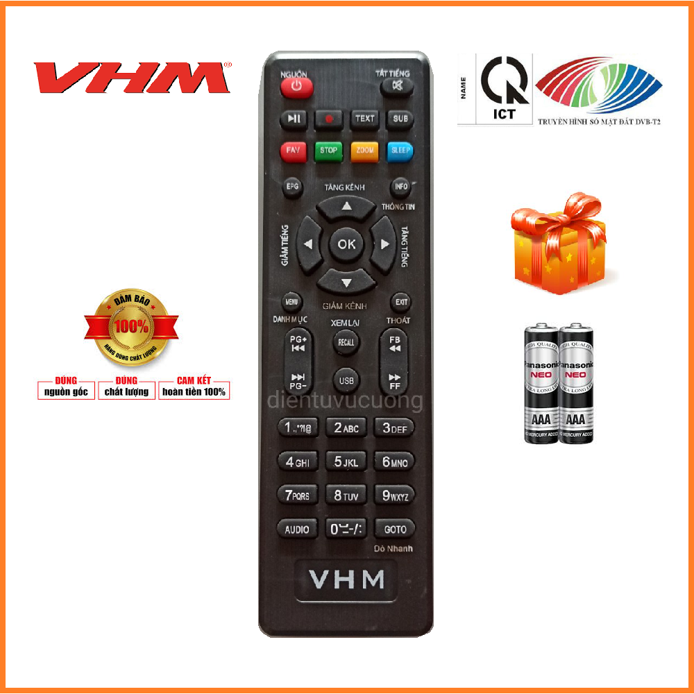 ĐIỀU KHIỂN ĐẦU THU KTS MẶT ĐẤT DVB-T2 ( VHM )