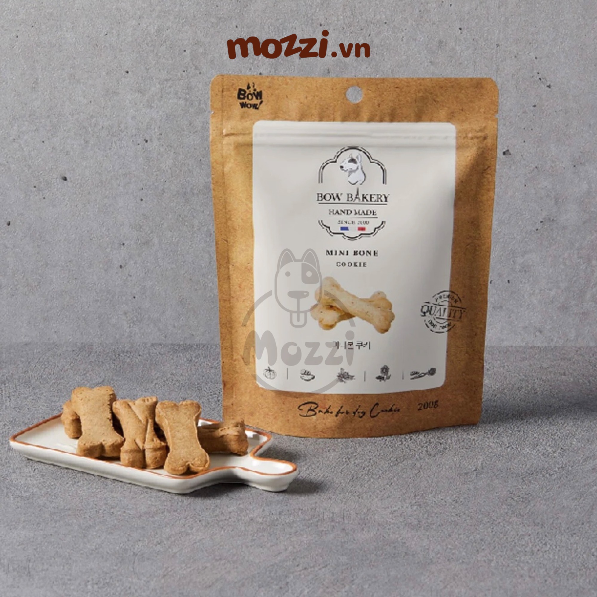 Snack cho chó Bánh sừng bích quy cookies yến mạch Bowwow