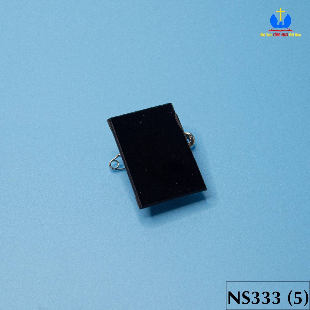 Kẹp đeo tang mica trắng đen NS333