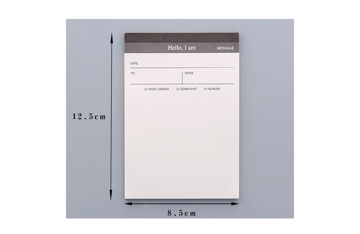 Tập giấy note ghi chú kế hoạch theo ngày năng động hello i am