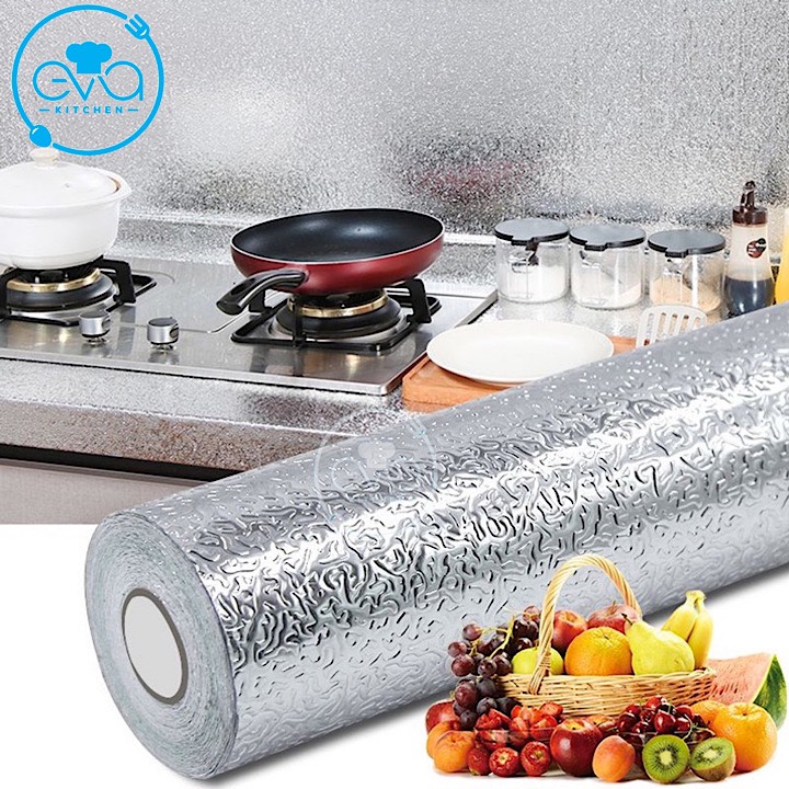 [HCM]Cuộn Giấy Bạc Dán Bếp Cách Nhiệt Chống Thấm Chống Bám Bẩn Đa Năng 3m x 0.6m