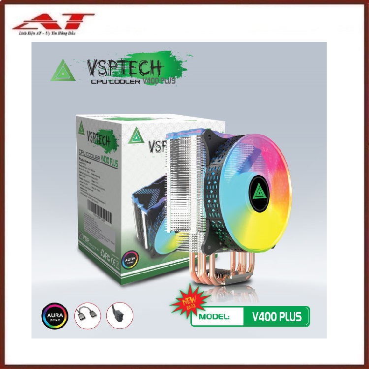 Quạt tản nhiệt cpu cooler v400 plus led argb