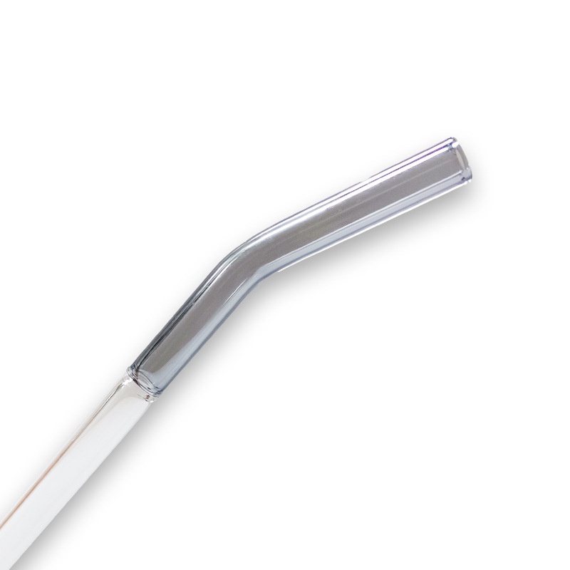 Ống hút thuỷ tinh 2 màu 20cm