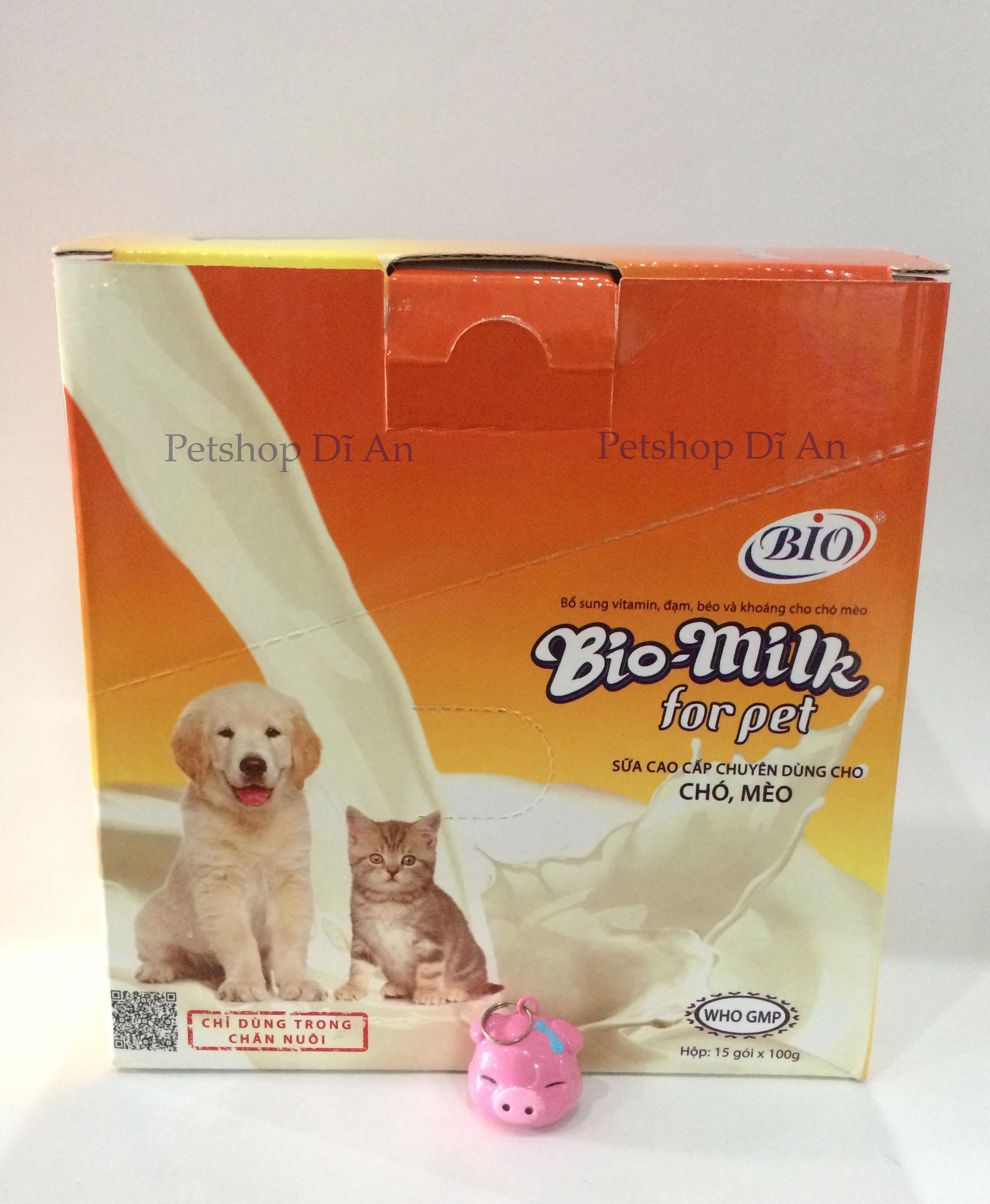 Combo 4 gói sữa Bio Milk 100g cho chó mèo