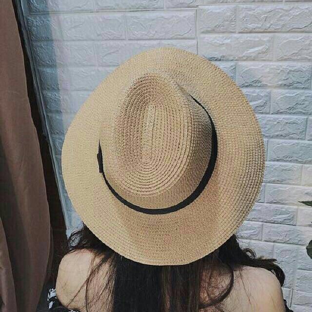 Mũ cói Panama vành to đội được cả nam cả nữ