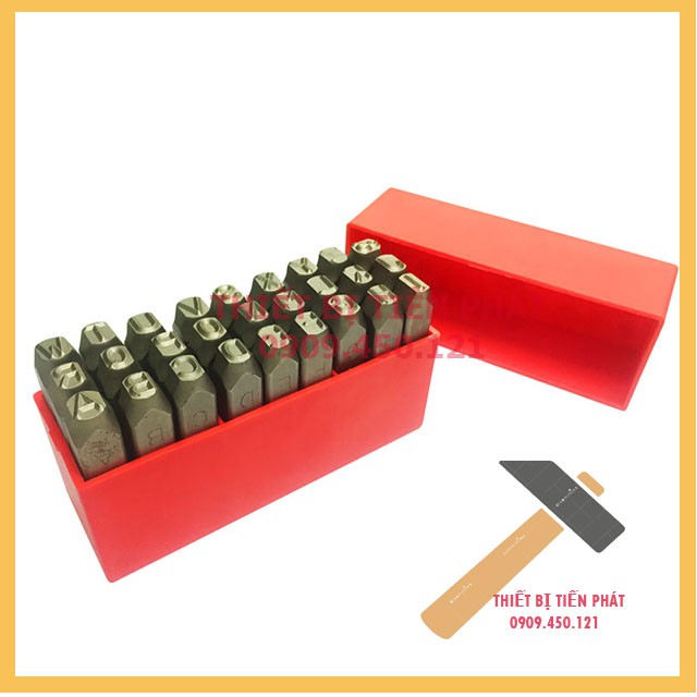 Bộ đóng chữ xuôi chữ ngược full số từ 2mm-12mm hiệu reversed top cao cấp chính hãng bảo hành 12 tháng